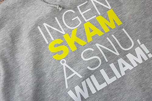 Skam William genser hettegenser hoodie hoody arbeidsklær arbeidstøy Blåkläder Blåklader logo logotrykk transfer arbeidsbukse snekker
